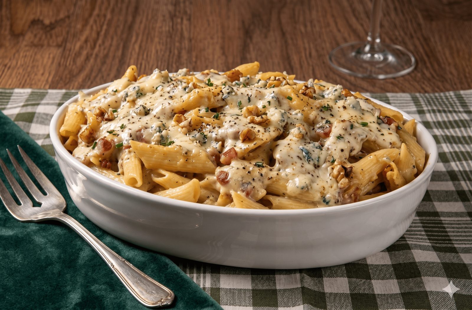 Penne ao Molho Gorgonzola